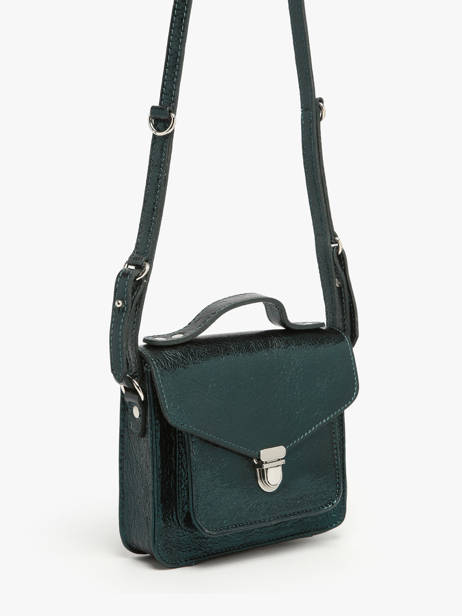 Cross Body Tas Melle George Xs Minuit Leder Paul marius Groen minuit GEORXMIN ander zicht 1